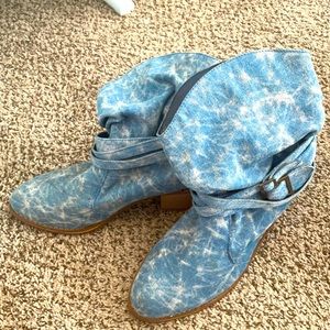 Jean inspired cowboy boots